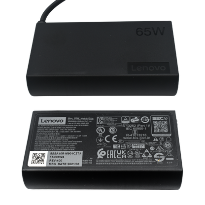 ADLX65YSCC2A Cargador Original Lenovo USB TIPO C 65W 3.25a 20V ADLX65YSCC2A *Sin Cable de Corriente