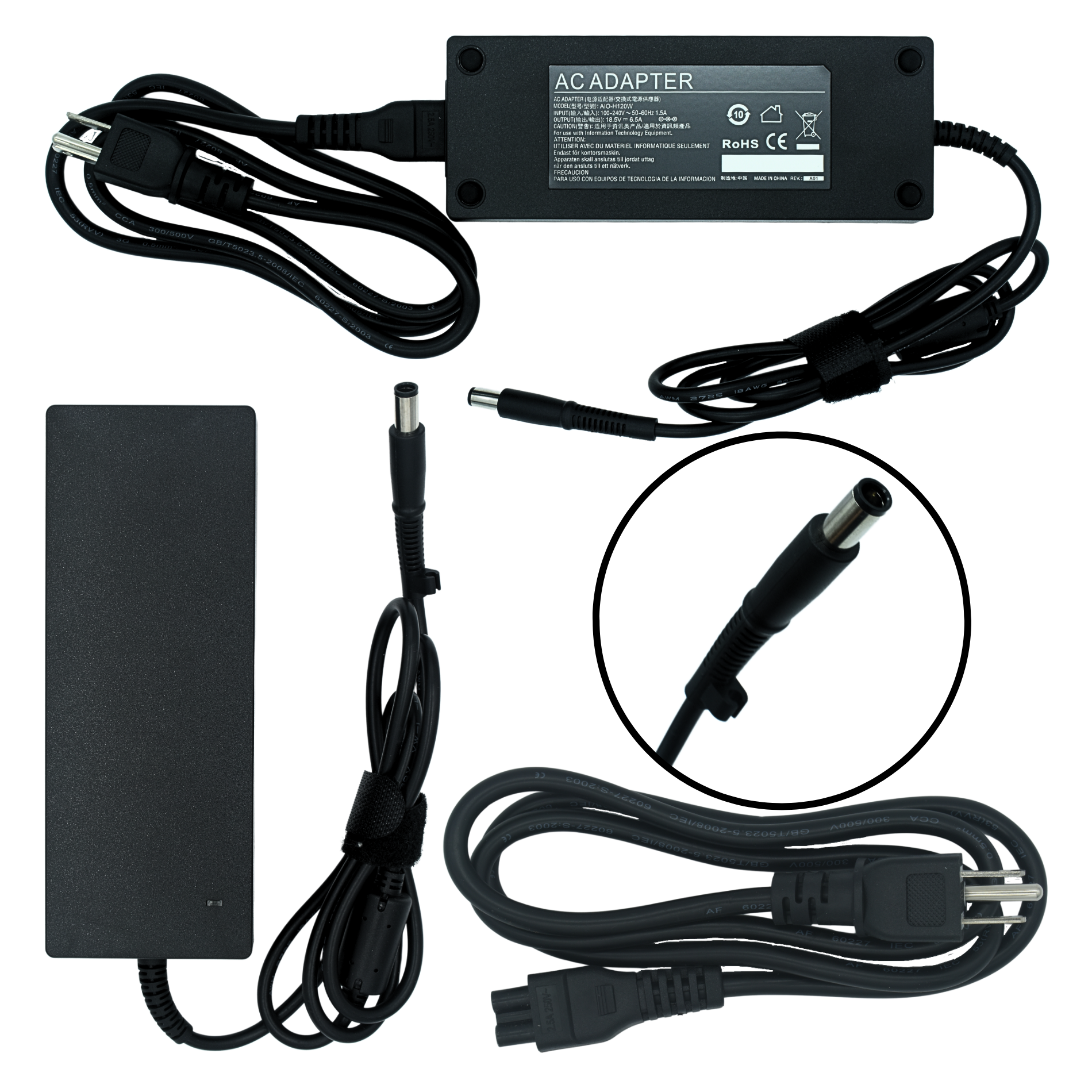 AIO-H120W Adaptador de Corriente de Reemplazo para HP All in One 120W 18.5V 6.5A (7.4*5.0) - Tecnología AltérCo