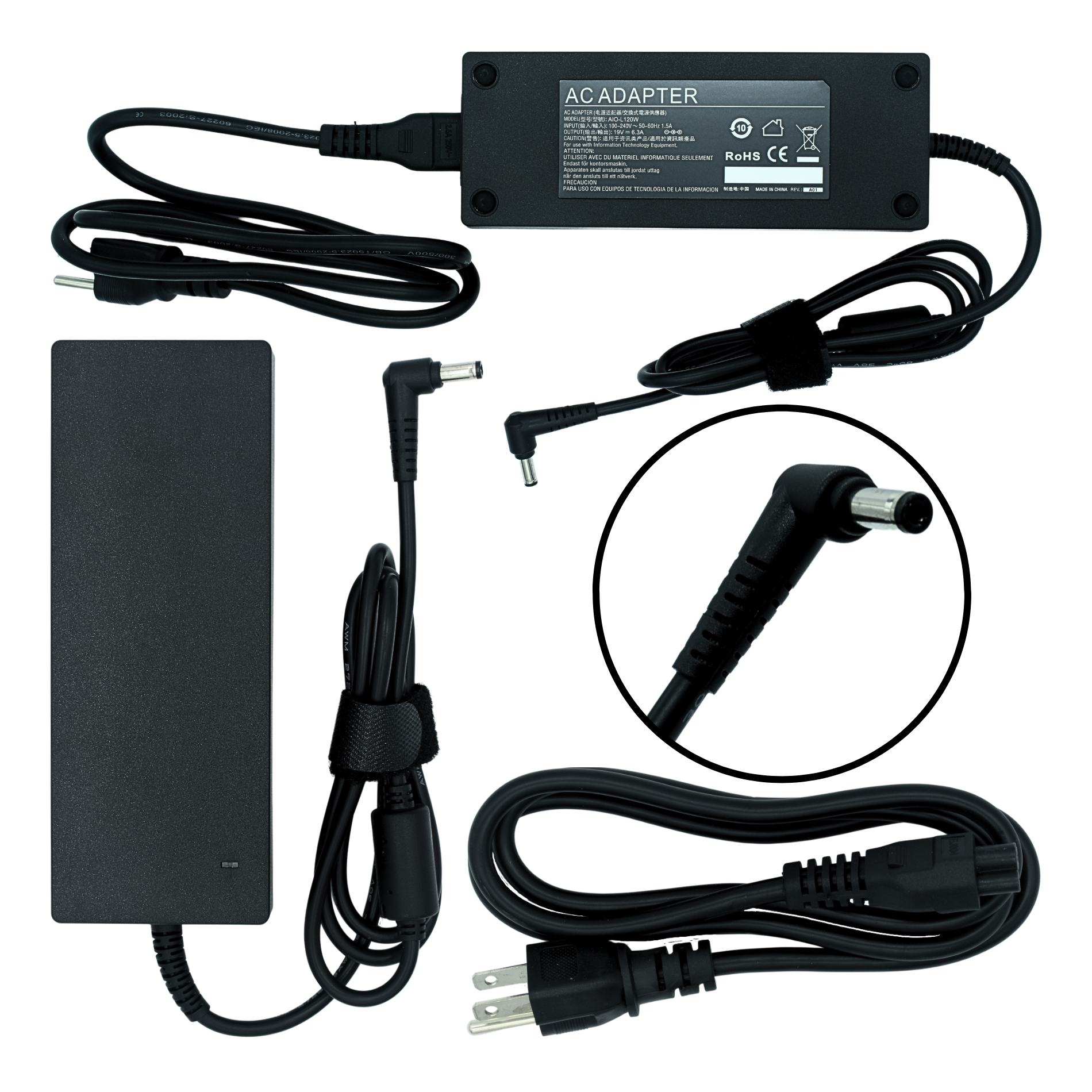 AIO-L120W Adaptador de Corriente de Reemplazo para Lenovo All in One 120W 19V 6.3A (5.5*2.5) - Tecnología AltérCo