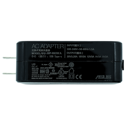 AO-AS65WC Adaptador Original 65W para ASUS 20V 3.25A TIPO C / USB C AC65-00