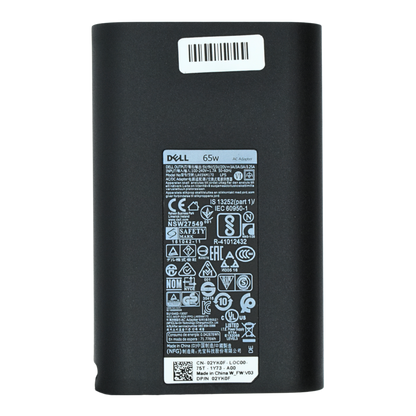 AO-DE65WC Adaptador Original 65W para DELL 20V 3.25A TIPO C / USB C JYJNW ADP-65TD *NO INCLUYE CABLE DE CORRIENTE* - Tecnología AltérCo