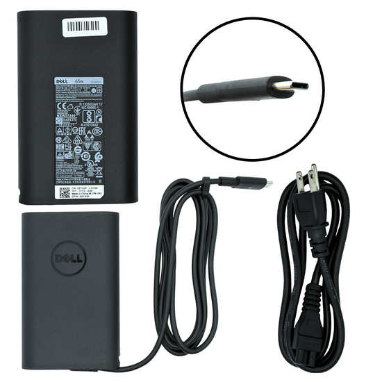 AO-DE65WC Adaptador Original 65W para DELL 20V 3.25A TIPO C / USB C JYJNW ADP-65TD *NO INCLUYE CABLE DE CORRIENTE*