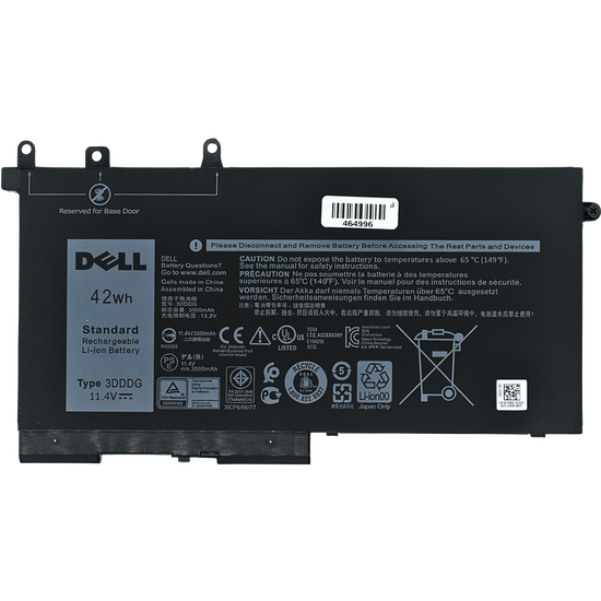 BO-3DDDG Bateria Original 3 Celdas 11.4V / 42Wh Dell Latitude 5280 5480 5580 , 3DDDG