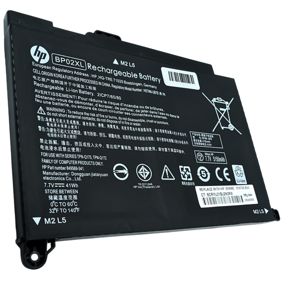 BO-BP02XL Bateria Original 7.7V / 41Wh HP Pavilion 15 Series 15-AU000 15-AU010WM 15-AU018WM 15T-AW000 15Z-AW000 BP02XL