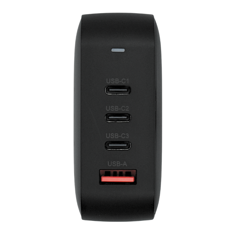 OV-G165W Adaptador de Corriente GaN 165W con PD Sin Cables (3x USB C + 1x USB A) marca Ovaltech