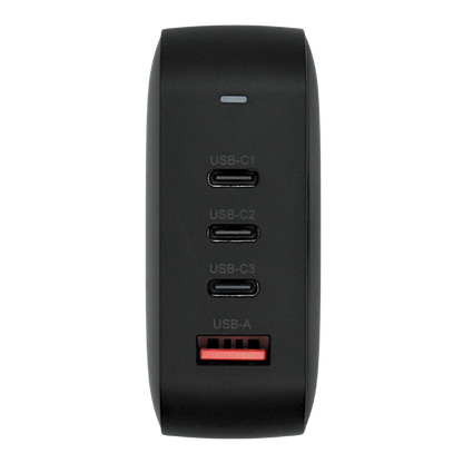 OV-G165W Adaptador de Corriente GaN 165W con PD Sin Cables (3x USB C + 1x USB A) marca Ovaltech