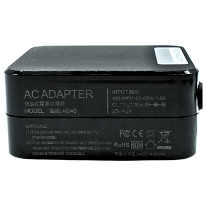 EK-G9 Adaptador de Corriente 40W 20V/2A (LENOVO CUADRADA) Marca EKO - Tecnología AltérCo
