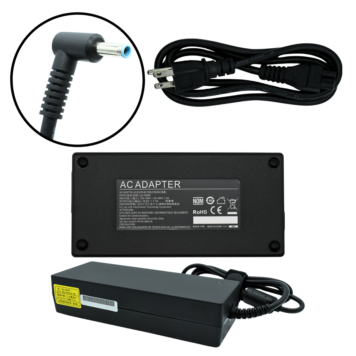 EK-L4-150W Adaptador de Corriente 150W 19.5V / 7.7A (4.5*3.0) Marca EKO - Tecnología AltérCo