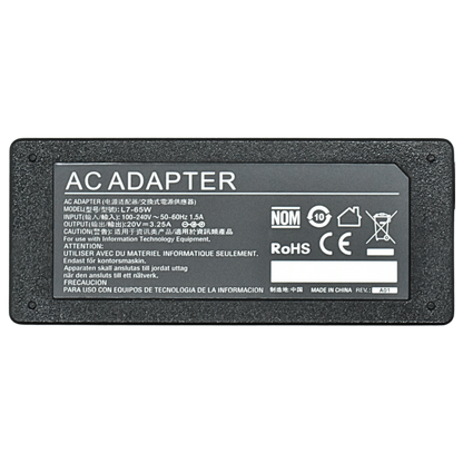 EK-L7-65W Adaptador de Corriente 65W 20V / 3.25A (LENOVO CUADRADA)  Marca EKO - Tecnología AltérCo
