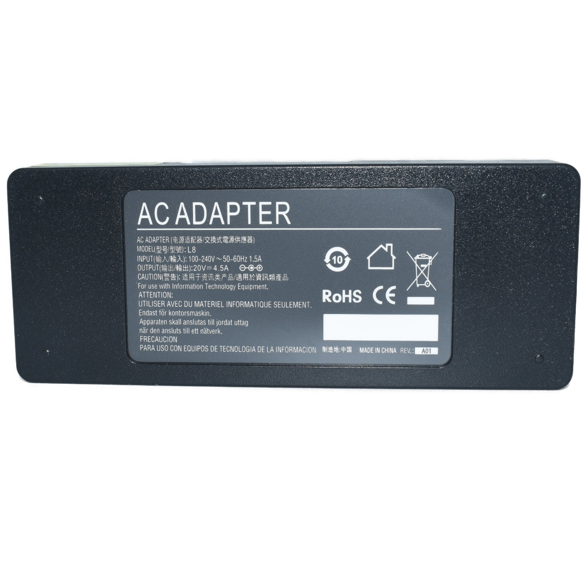EK-L8 Adaptador de Corriente 90W 20V 4.5A (5.5*2.5 punta caf?) PARA LENOVO Marca EKO - Tecnología AltérCo