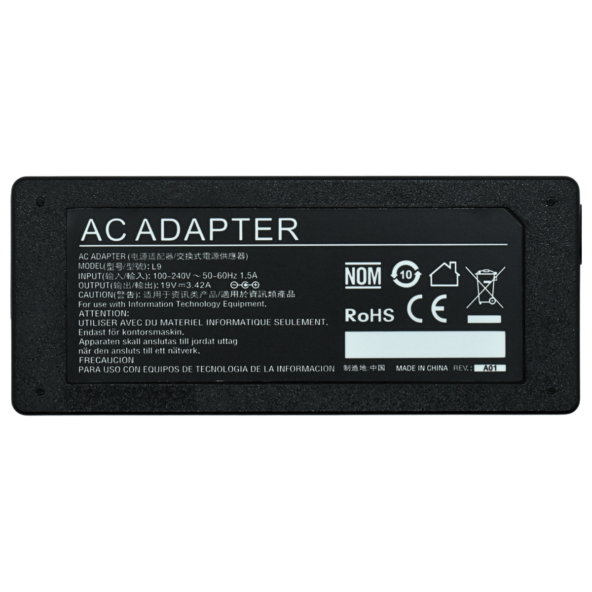 EK-L9 Adaptador de Corriente 65W 19V-3.42A (3.0*1.1) Marca EKO - Tecnología AltérCo