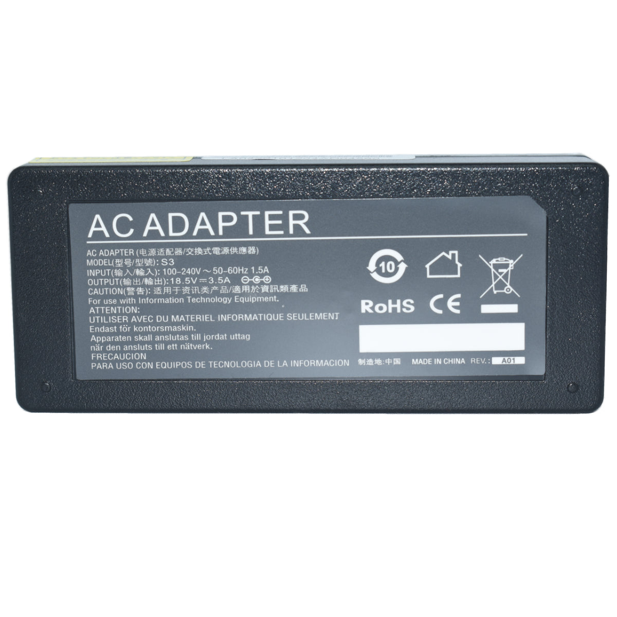EK-S3 Adaptador de Corriente 65W 18.5V-3.5A (7.4*5.0) Modelo AF06 / PPP009L Marca EKO - Tecnología AltérCo