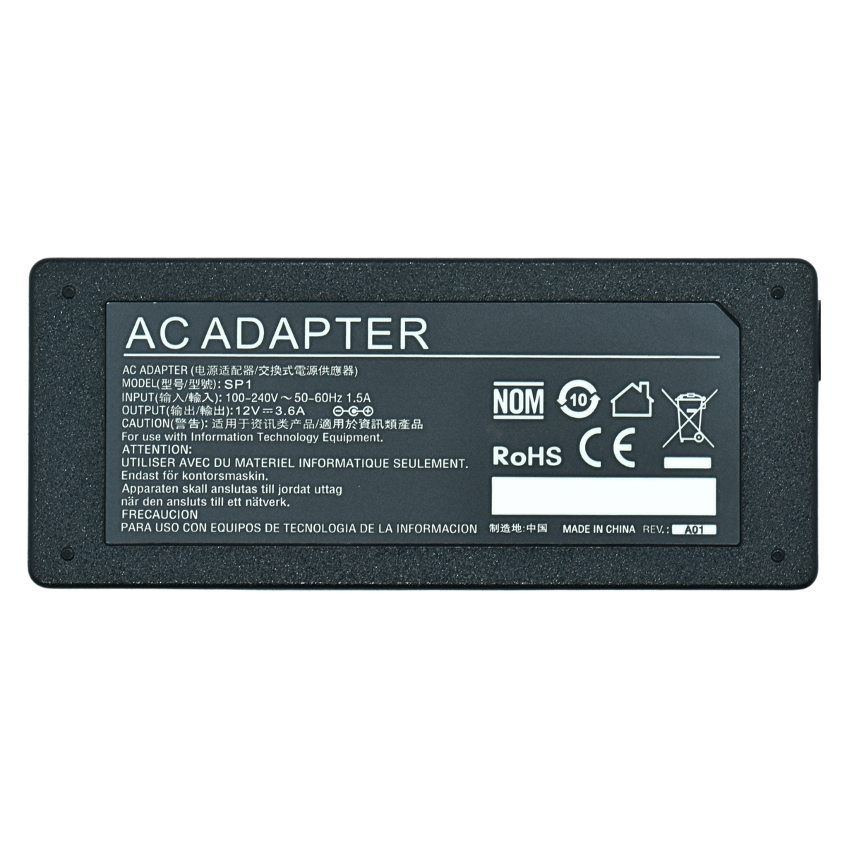 EK-SP1 Adaptador de Corriente 12v 3.6a (Plug Magnetico 2.7x3.5mm) Surface Pro 1 Y Pro 2 Marca EKO - Tecnología AltérCo