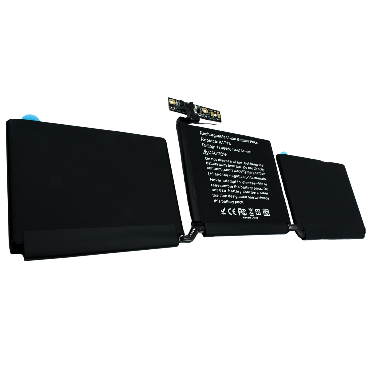 EKA1713 Bateria color negro para Apple MacBook Pro 13'' Model A1708 Late 2016 Mid 2017 11.41v / 58.19wh - Tecnología AltérCo