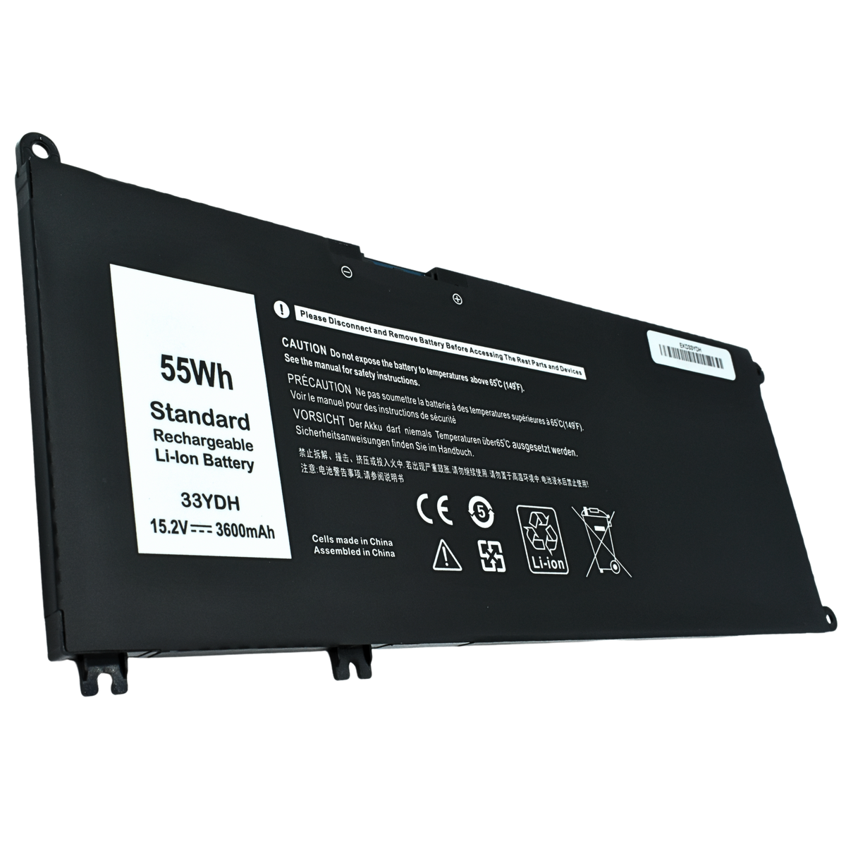 EKD33YDH Bateria Interna (P) 15.2V para Dell Inspiron 7577 7000 7773 7778 7779 7786 33YDH - Tecnología AltérCo