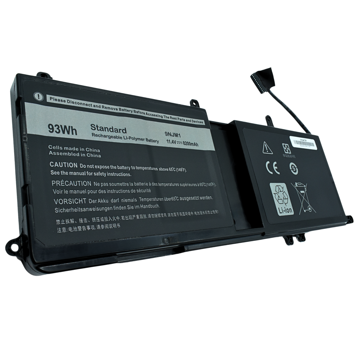 EKD44T2R Bateria Interna (P) 15.2V para Dell Alienware 17 R4 R5 15 R3 R4 44T2R 9NJM1