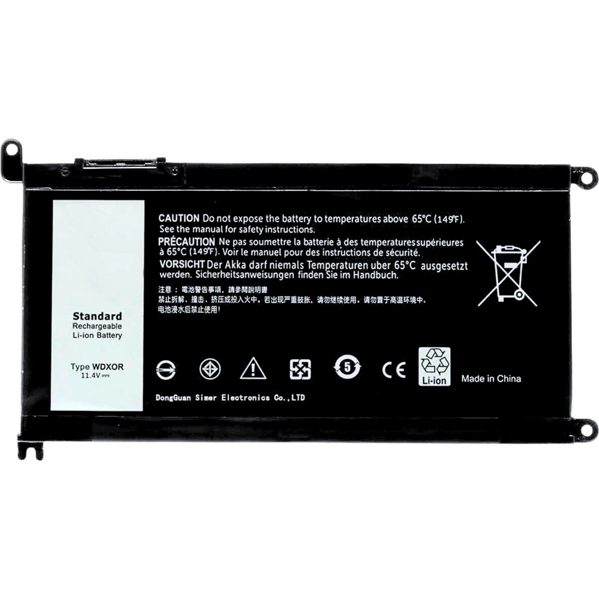 EKD5481 Bateria para DELL Inspiron 13(5368 5378 5379 7368 7378 14-7460) 15(5565 5567 5568 5578 7560 7570 7579 7569 P58F) 3CRH3 T2JX4 FC92N WDX0R - Tecnología AltérCo
