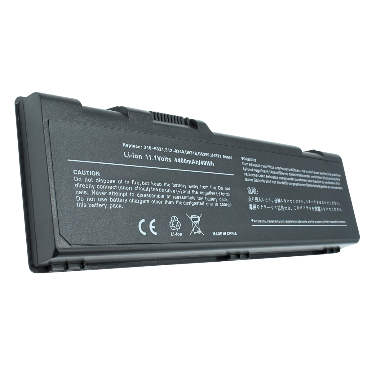 EKD6000 Bateria 11.1V para DELL Inspiron 6000 9200 9300 9400 XPS Gen 2 E1705 D5318 F5635 G5260