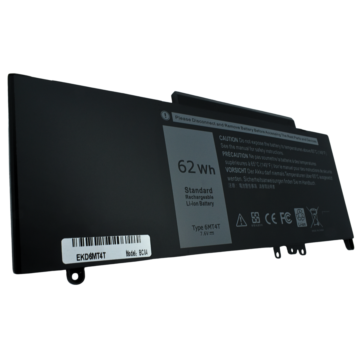 EKD6MT4T Bateria Dell E5470 E5570 6mt4t 0hk6dv 079vrk Txf9m 0txf9m - Tecnología AltérCo