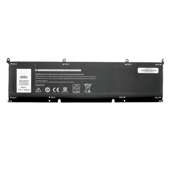 EKD8FCTC Bateria 11.55V 6000mAh para Dell XPS 15 9500 9510 9520 Precision 5550 5560 5570 Alienware M15 R3 R4 R5 R6 R7 69KF2