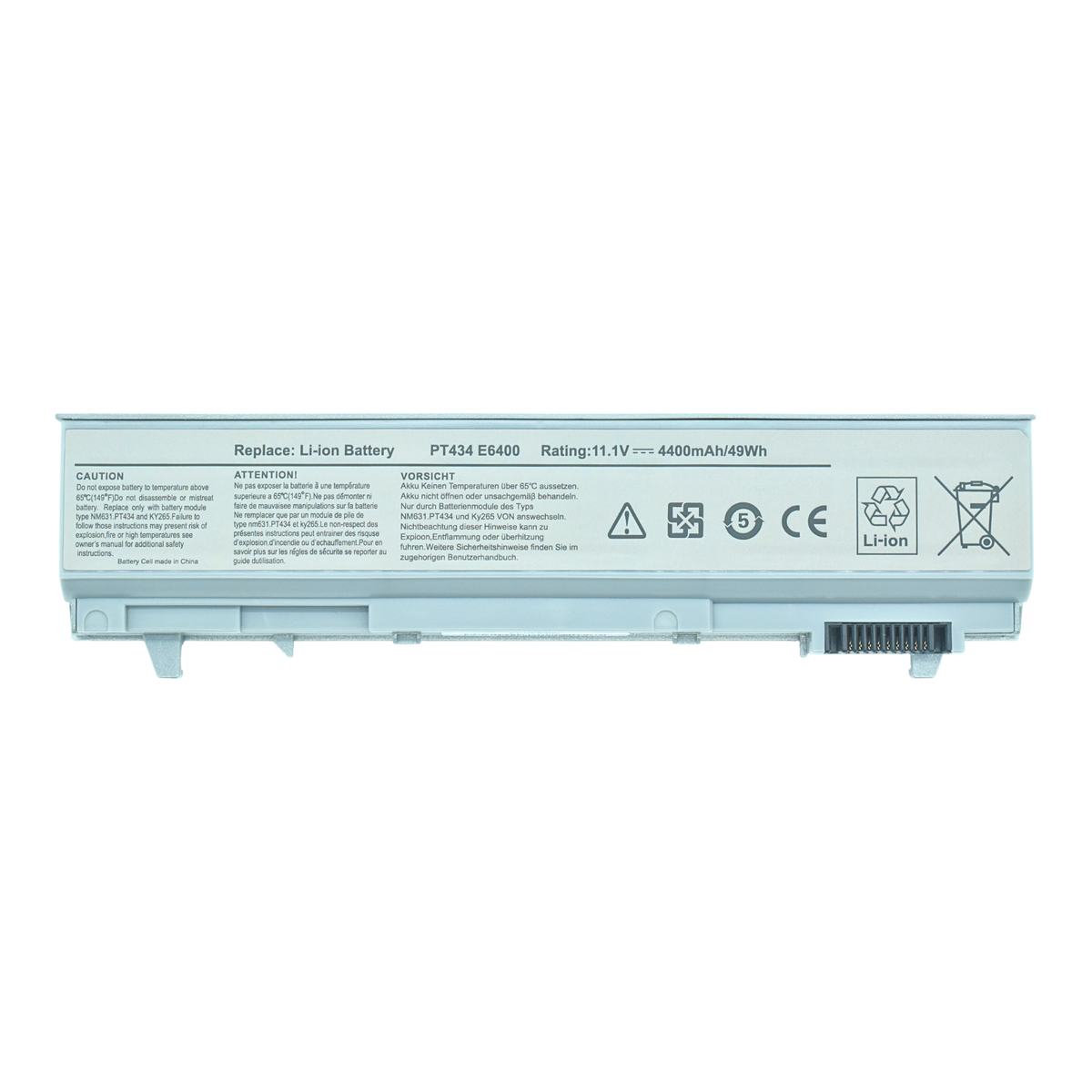 EKDE6400 Bateria Li-ion 11.1V para Dell Latitude E6400 / E6500 / Precision M6500 - Tecnología AltérCo