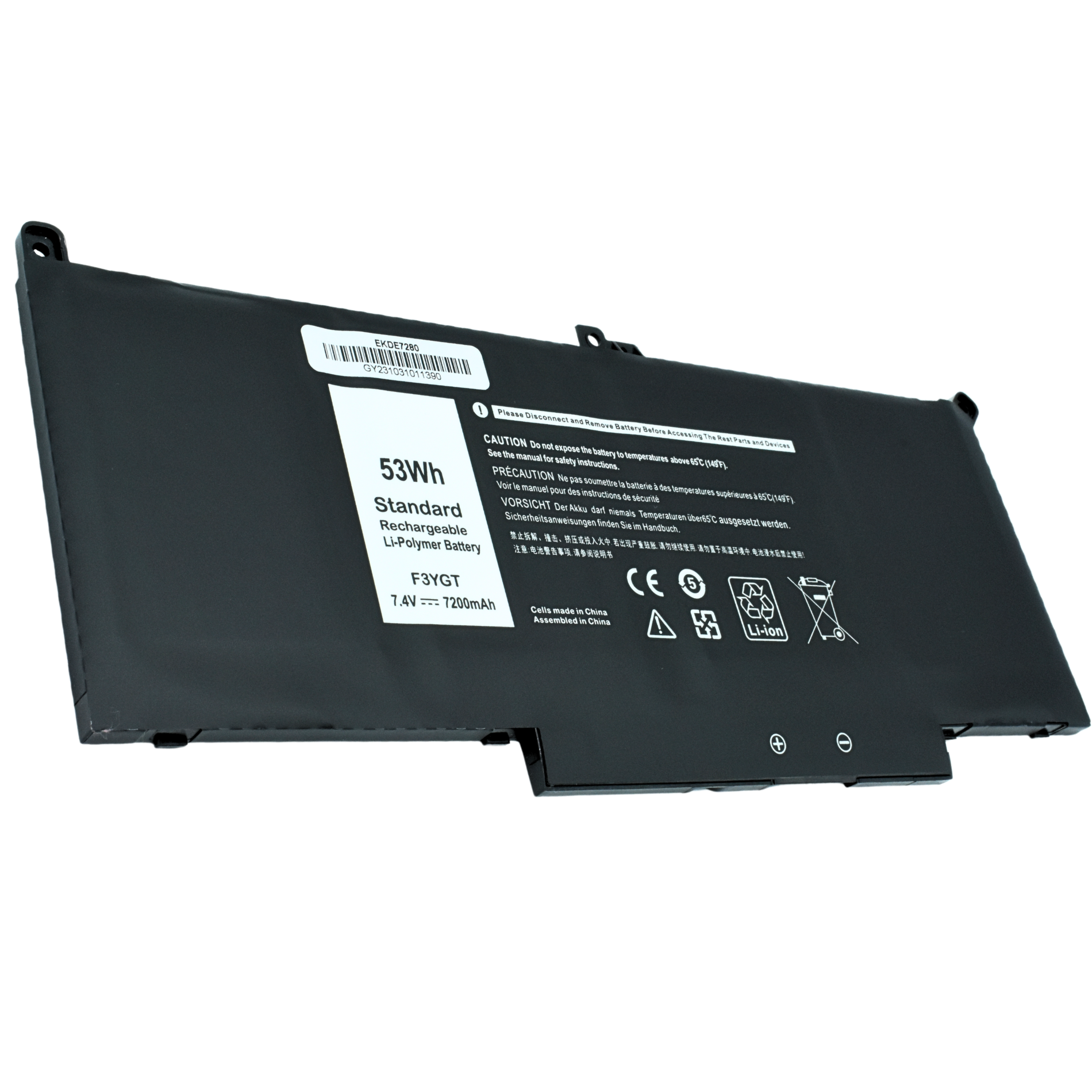 EKDE7280 BaterÇ?Çøa 7.6V para Dell Latitude 12 7000 7280 7290/13 7000 7380 7390 14 7000 7480 7490 DM3WC DM6WC 2X39G KG7VF 451-BBYE F3YGT - Tecnología AltérCo