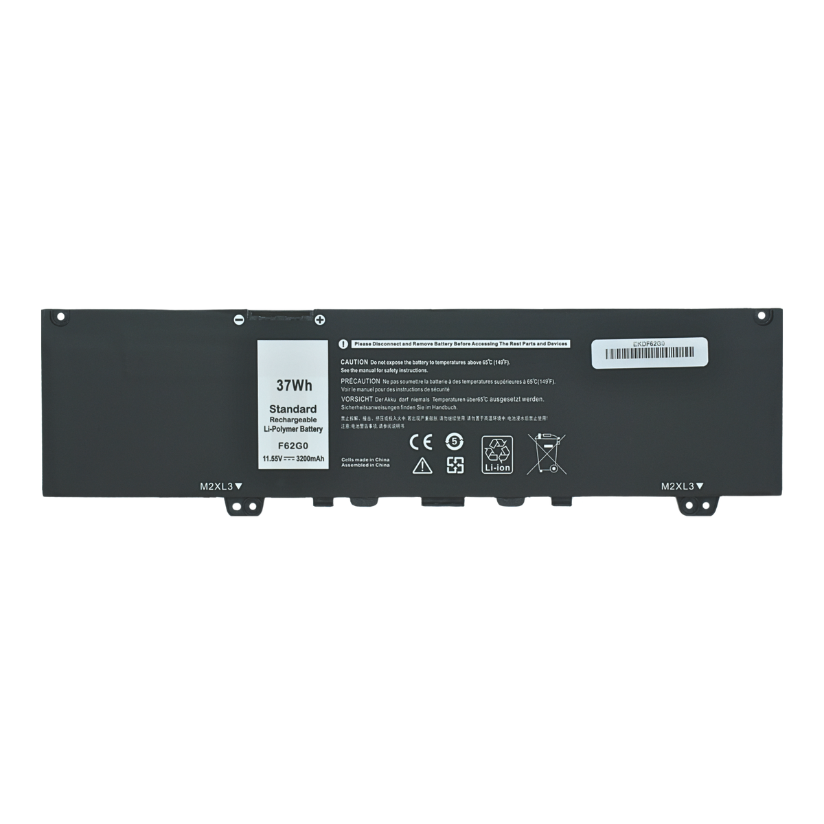 EKDF62G0 Bateria 11.55V Dell Inspiron 13 7000 i7373 7373 7386 39DY5 F62G0 - Tecnología AltérCo