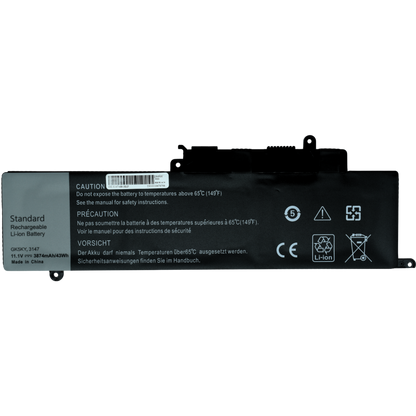 EKDGK5KY Bateria 11.4V 43Wh para Dell Inspiron 11 3000 series / 13 7000 series / 15 7000 GK5KY - Tecnología AltérCo