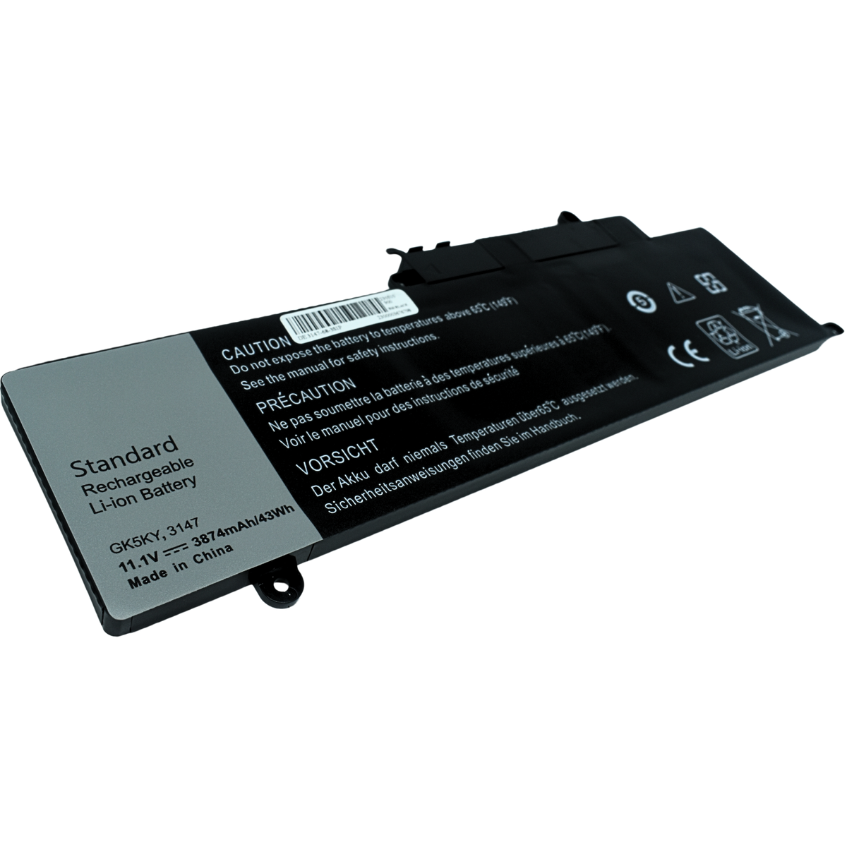 EKDGK5KY Bateria 11.4V 43Wh para Dell Inspiron 11 3000 series / 13 7000 series / 15 7000 GK5KY - Tecnología AltérCo