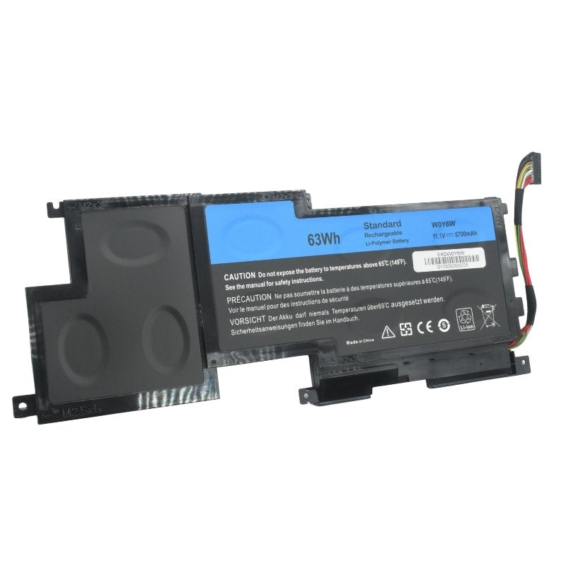 EKDW0Y6W Bateria 11.1V 5700mAh para Dell XPS 15 (L521X Mid 2012), XPS 15-L521x, XPS L521x, XPS15-3828 (5800mAh) 03NPC0, 09F233, 09F2JJ, 3NPC0, 9F233, W0Y6W, WOY6W - Tecnología AltérCo