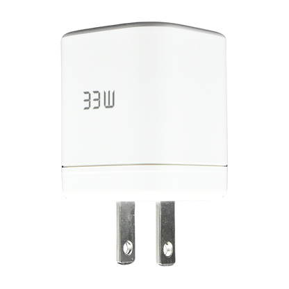 EKG-33W Cargador de Pared PD GaN 33W de 2 Puertos 1x Tipo USB C + 1x USB A - Tecnología AltérCo