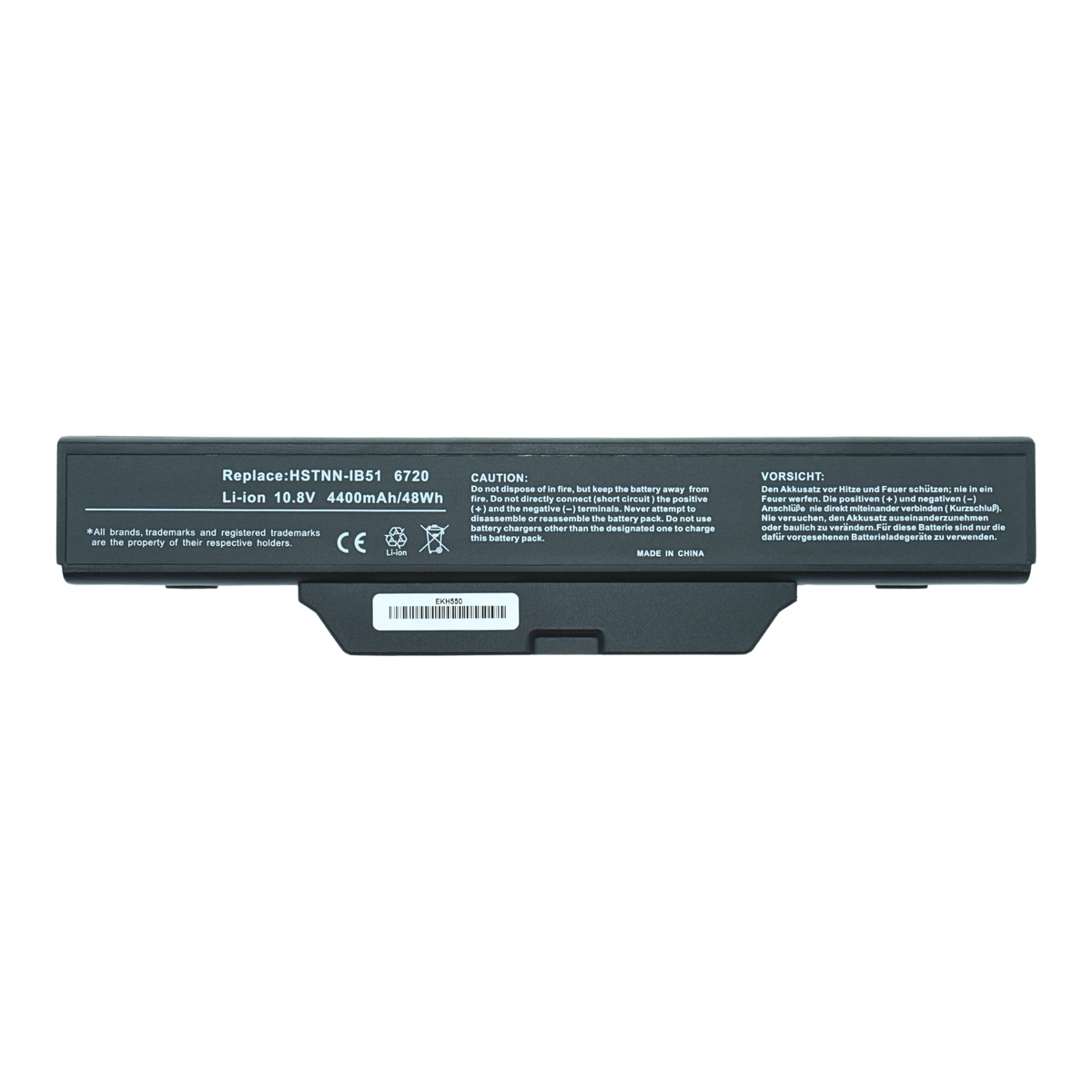 EKH550 Bateria 6 Celdas para HP 550 6720s 6730s - Tecnología AltérCo
