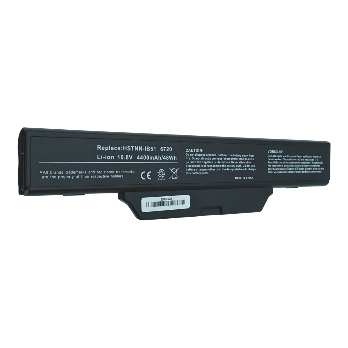 EKH6520 Bateria 6 Celdas para HP Compaq 510 511 550 610 Series Notebook 6720S 6730S 6730 6735S 6820S 6830S - Tecnología AltérCo