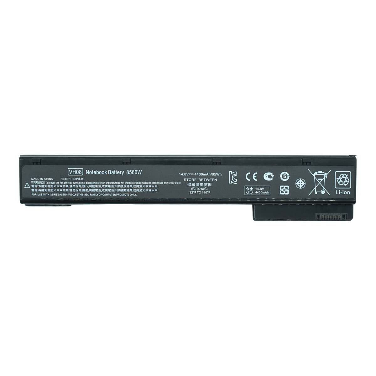 EKH8560 Bater?a Li-ion 14.8V para HP Elitebook 8560w 8760w 8570w 8770w, VH08 de Litio-Ion - Tecnología AltérCo