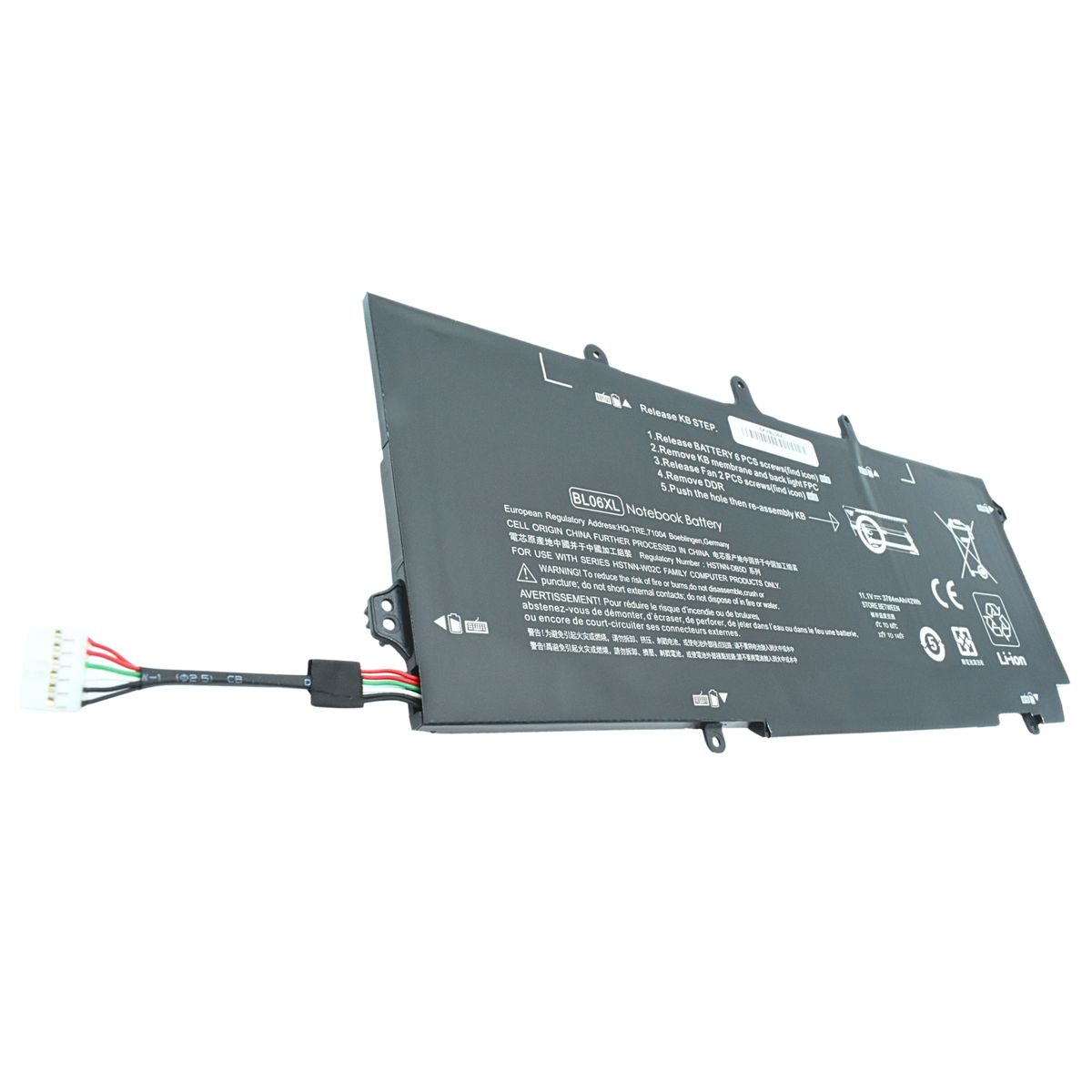 EKHBL06XL Bateria 11.1V 42Wh para HP EliteBook Folio 1040 G0 G1 G2;HP Envy Spectre 14-3000 BL06XL - Tecnología AltérCo
