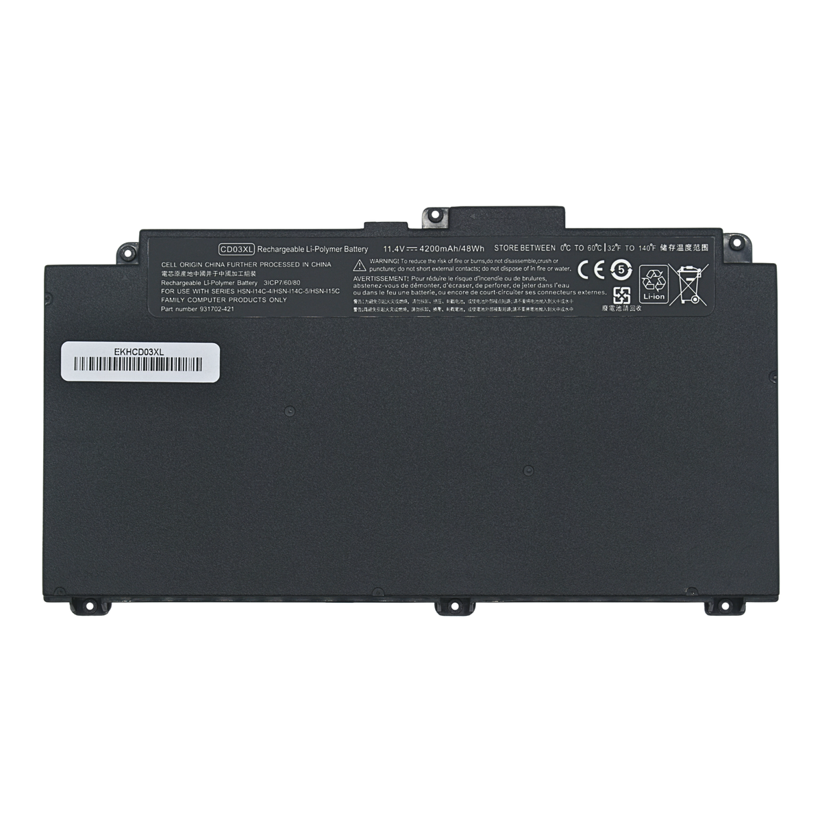 EKHCD03XL Bateria 11.4V para HP ProBook 640 645 650 G4 G5 Series CD03XL CDO3XL - Tecnología AltérCo