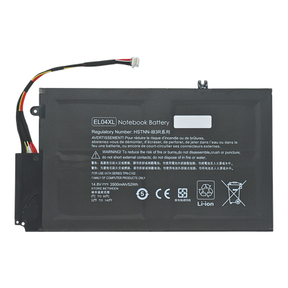 EKHEL04XL Bateria Interna (P) 14.8V para HP Envy 4-1000, Envy 4-1100, Envy 4-1200, HP 4-1000, 4-1100, 4-1200, 4-1043CL EL04, EL04XL, ELO4XL - Tecnología AltérCo