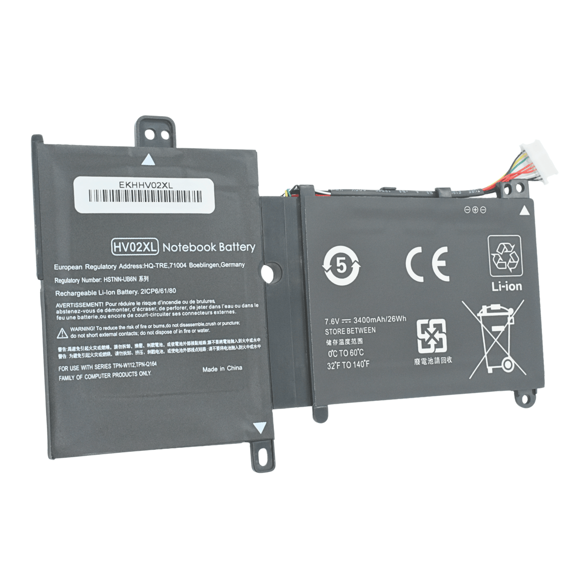 EKHHV02XL Bateria 7.6V para HP Pavilion x360 11.6 11-K 11-K013CL 11-K052TU HV02XL HVO2XL - Tecnología AltérCo