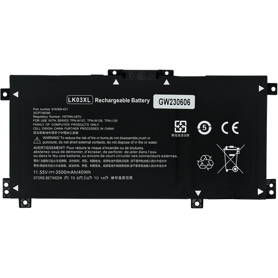 EKHLK03XL Bateria 11.55V para HP HP Envy X360 Convertible 15-BP 15M-BP 15-BQ 15M-BQ 15M-CP 15Z-CP 15-CN 15M-CN 15T-CN LK03XL