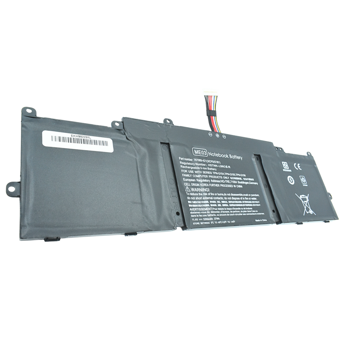 EKHME03XL Bateria Interna (P) 11.4V para HP Stream 11 and Stream 13 Notebook PC Series ME03XL 787521-005 787089-541 - Tecnología AltérCo