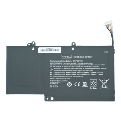 EKHNP03XL Bateria Interna (P) 11.4V para HP Pavilion X360 Series NP03XL HSTNN-LB6L 760944-421 - Tecnología AltérCo