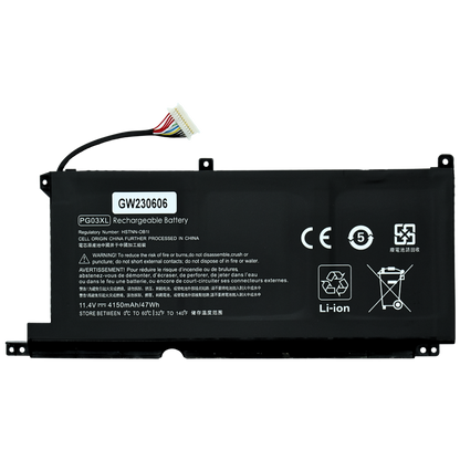 EKHPG03XL Bateria 11.55V 47Wh 4000mAh para HP Spectre X360 15-AP011DX 15-AP000NA 15-AP000NF 15-AP000NX 15-AP001NF 15-AP002NG Series PG03XL - Tecnología AltérCo