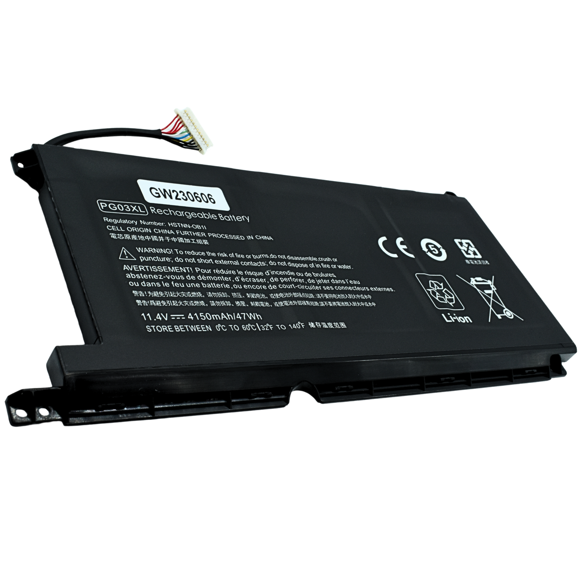 EKHPG03XL Bateria 11.55V 47Wh 4000mAh para HP Spectre X360 15-AP011DX 15-AP000NA 15-AP000NF 15-AP000NX 15-AP001NF 15-AP002NG Series PG03XL - Tecnología AltérCo
