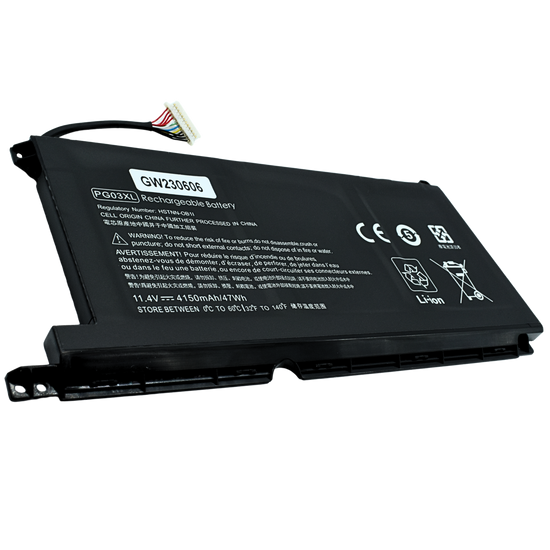 EKHPG03XL Bateria 11.55V 47Wh 4000mAh para HP Spectre X360 15-AP011DX 15-AP000NA 15-AP000NF 15-AP000NX 15-AP001NF 15-AP002NG Series PG03XL