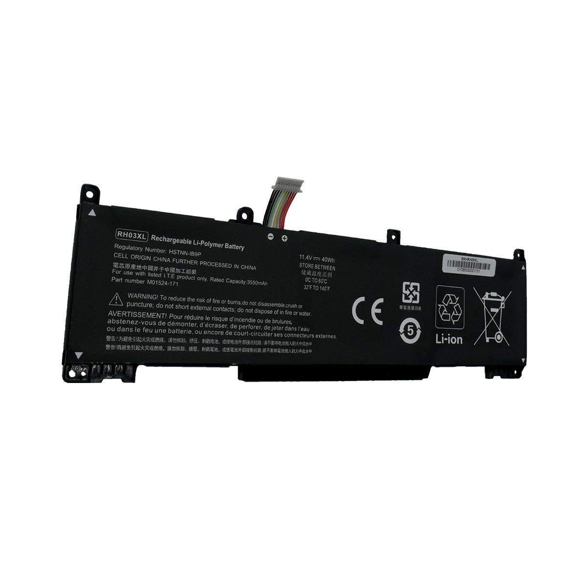 EKHRH03XL Bateria 11.4V 3550mAh para HP ProBook 430/440/445/450/455/630/640/650 G8 G9 G10 Series RH03XL, RHO3XL, RH03, RHO3 - Tecnología AltérCo