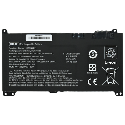 EKHRR03XL Bateria Interna (P) 11.4V para HP ProBook 430 G4,440 G4,450 G4,455 G4,470 G4,430 G5,440 G5,450 G5,455 G5,470 G5 RR03XL - Tecnología AltérCo