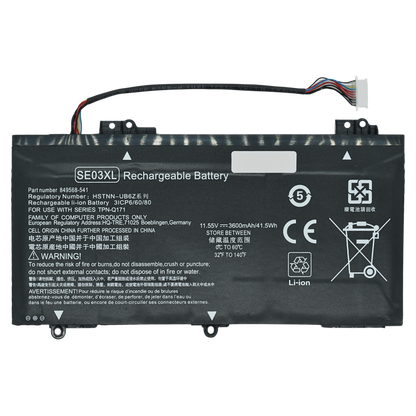 EKHSE03XL Bateria Interna (P) 11.4V para HP Pavilion HP Pavilion 14-AL000 14-AL100  SE03XL TPN-Q171 849568-421 - Tecnología AltérCo