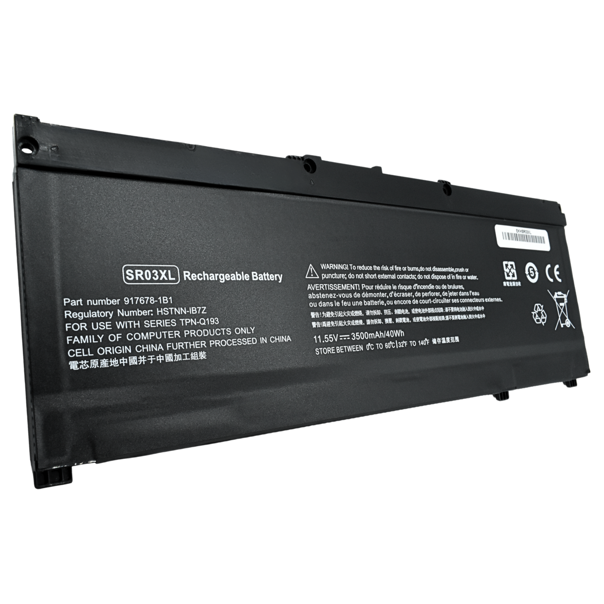 EKHSR03XL Bateria Interna (P) 11.55V para HP Envy x360 15-cn0000 15-cn0000ne 15-CN0000TX 15-CN0005TX, 15-cp0000 SR03XL / HSTNN-DB8Q /  L08934-2C1 - Tecnología AltérCo