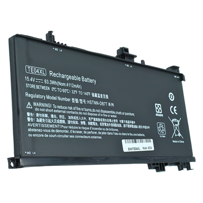 EKHTE04XL Bateria 15.4V para HP Pavilion 15-BC200NB 15-BC260NZ Omen 15-AX200NA AX218TX Series TE04XL - Tecnología AltérCo