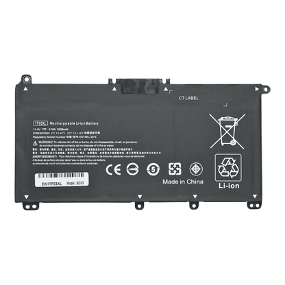 EKHTF03XL Bateria Interna (P) 11.55V para HP Pavilion 15-CC Series 15-CD Series 17-AR Series TF03XL - Tecnología AltérCo